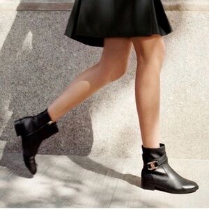 Tory Burch Gemini Link Ankle boots Bootie Brown